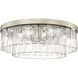 Ciara 9 Light 27 inch White Gold Semi-Flush Ceiling Light
